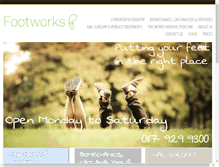 Tablet Screenshot of footworksbristol.com